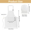 AOROPS Chef's Hat Apron Set, Adjustable Bib Apron, Cooking Apron,