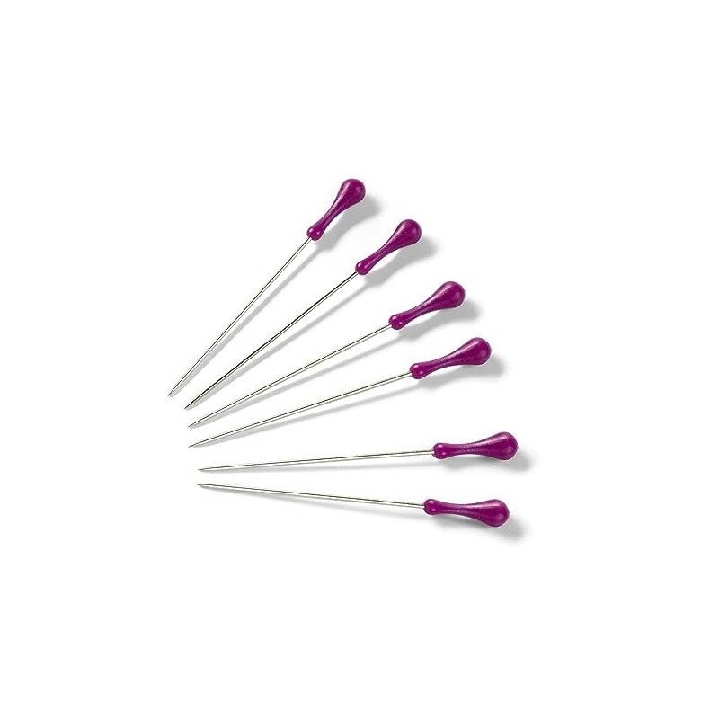 Prym Grasp Pins, Metal, Purple, 9.3 x 6.7 x 1.5
