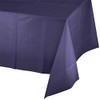 ROYAL7 3 Pack Navy Blue, Rectangle Disposable Plastic Tablecloth for