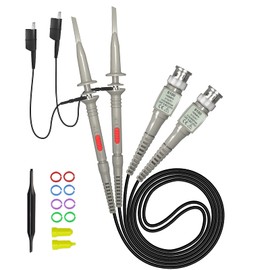 Goupchn Universal P6100 Sondas de clip osciloscopio 100 MHz con kit de accesorios, 1 x 10 x 2 unidades