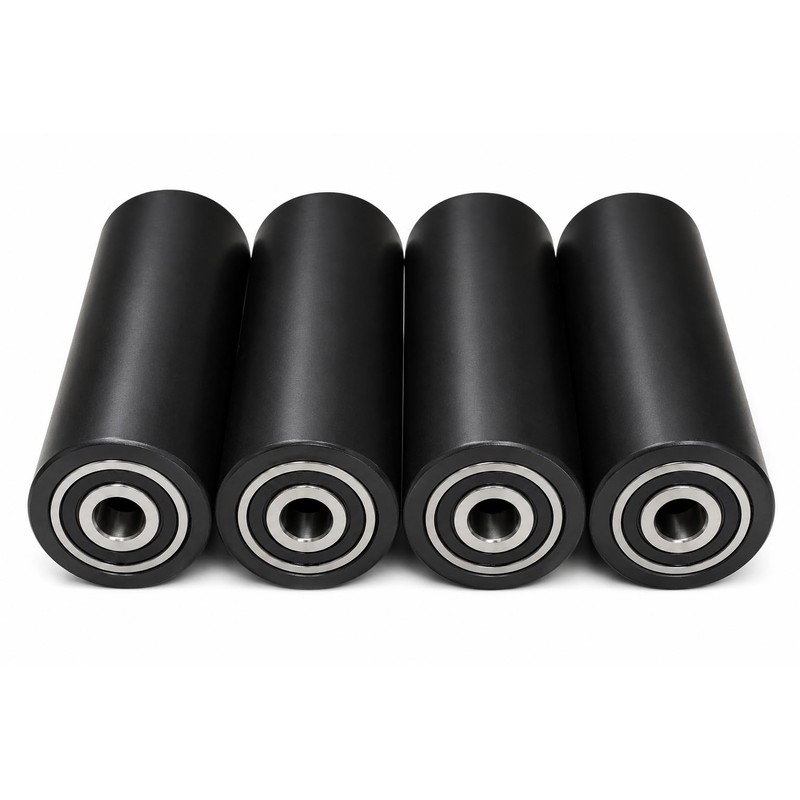 4 x Polyamide Wheels Diameter 40 mm with Ball Bearings