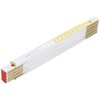 BMI 982980200 Wooden-Folding Rule, White/Yellow, 2 m