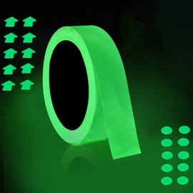 2.5 cm x 10 m Fluorescent Tape, ONTWIE Luminous Tape, Luminous Tape, Luminous Tape, Warning Tape, Waterproof Luminous Tape, Glow In The Dark, Stairs, Walls, Exit Sign, Luminous Tape
