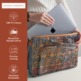 Maison d'Hermine Laptop Bag with Pocket upto 15.6 inch Stain and water repellent Cotton canvas - Imperfection