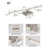 Rayogale 32 Inch Rechargeable Battery Operated Wall Sconce Set of