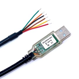 Xiusiyt USB RS485-WE-5000-BT Serial Adapter Cable, FT232RL Chipset, USB to RS-485, RS485-WE Converter Cable 6 Wire End, 16FT/5M