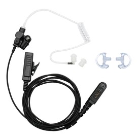Klykon Earpiece Headset PTT MIC for Tait TP Series Walkie Talkie TP 9400 9000 3000 8000 with Covert Acoustic Tube