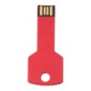 Red USB Flash Drive Aluminum Alloy Key Shape Memory U