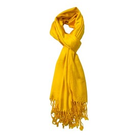 Kiran Fashion Luxury Pashmina Scarf Soft Viscose Plain Wrap Shawl Stole Hijab Many Colours (Gold Mustard)
