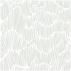 Theper Green Modern Striped Wallpaper Peel and Stick Wallpaper Boho 17.3"×118" Removable Self Adhesive Wall Paper for Bedroom Waterproof White and Green Contact Paper for Cabinets Vinyl Film