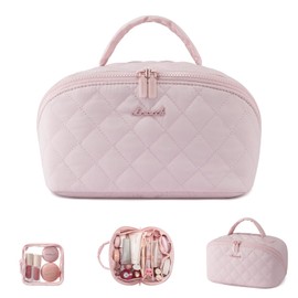 LOVEVOOK Women's Cosmetic Bag, pink, L