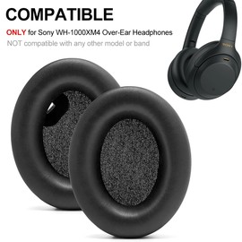 T Tersely Replacement Earpads for Sony WH-1000XM4 Wireless Noise Cancelling Over Ear Headphones, Memory Foam Leather Ear Pads Cushions with Noise Isolation