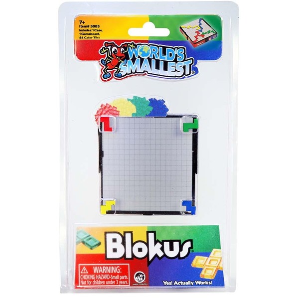 World's Smallest World's Smallest Blokus Miniature Board Game, Travel Game,