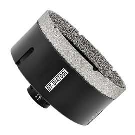 DT-DIATOOL Daimond Core Drill Bit 5 Inch Vaccum Brazed Hole Saw with 5/8"-11 Thread Drilling for Procelain Tile Ceramic Stoneware Marble Granite Stone Brick