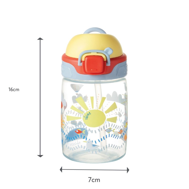 Nuby Super Straw Water Bottle - No Spill Active Toddler