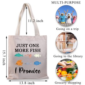 PLITI Aquarium Carrier Bag Fish Tank Lover Gift Just One More Fish Gift For Fishing Lovers, One More Fish Tgu