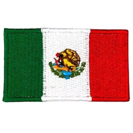 Bebuz Mexico Flag Patch Embroidered Iron On Sew On Patch Applique Fabric Repair Patches Tactical Military Patches - Emblem