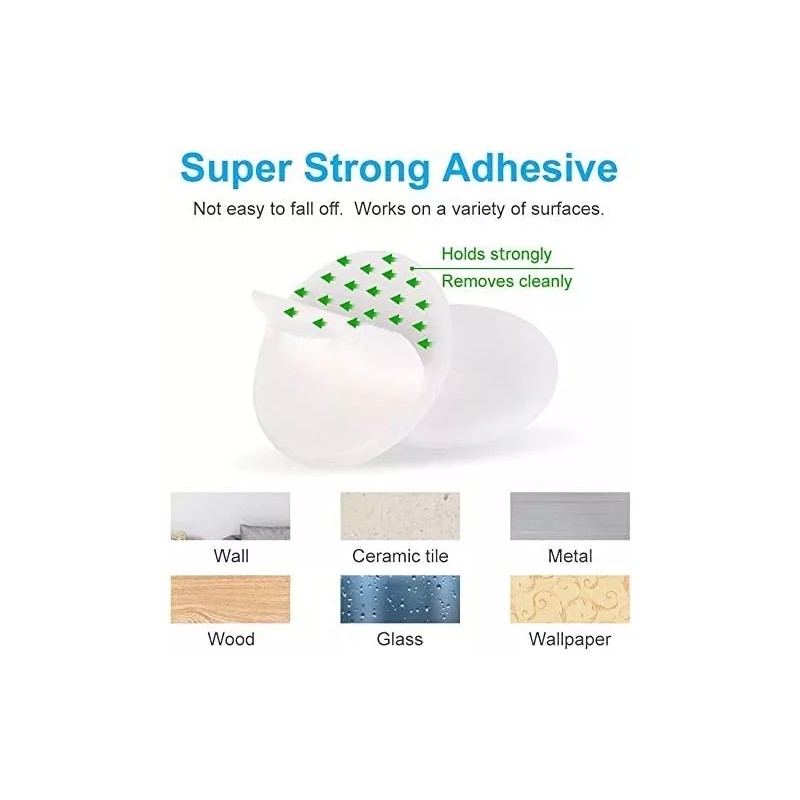 Baixi Protector De Pared Tope De Silicona Para Puerta 10