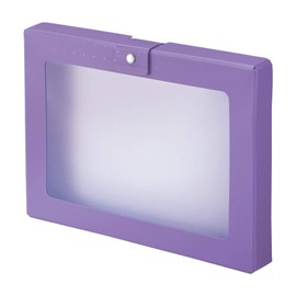 LIHIT LAB CUBEFIZZ A4 Hand Case, Clear Window, Purple A699-10