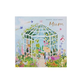 UK Greetings Birthday Card for Mum - Beautiful Greenhouse Design