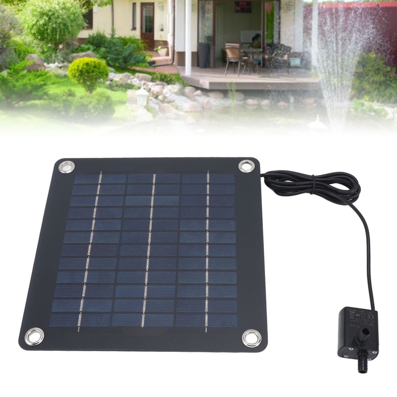20W Monocrystalline Solar Panel with Garden Pond Fountain DC12V Pump