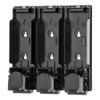 Trio Wall Mounted Shampoo Soap Shower Dispensers with 3x350ml Refillable