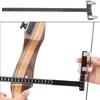 JINJUMEI T-Taped Bow Square Ruler, Bow String Nocking Points Pliers