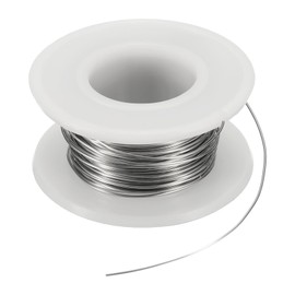 sourcing map 2pcs 24 Gauge Nichrome 80 Cr20Ni80 Heating Resistance Wire 33ft High Temperature for Electronic Components Repairing,White