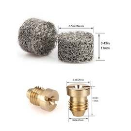 Wmzjnljy 1.1mm Foam Cannon Orifice Nozzle Tips and and Foam Maker, Foam Maker Universal Accessories for Snow Foam Lance(M07-4)