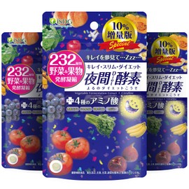 ISDG夜間diet酵素 232種類野菜＆果物発酵凝縮 120粒 (増量版 3個/132粒)