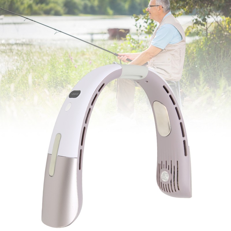 Hanging Neck Fan Bladeless Quiet Portable Hands Free Cooling USB