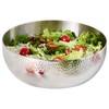 Brightalk 100oz Stainless Steel Hammered Salad Bowl, Large Fruit Popcorn