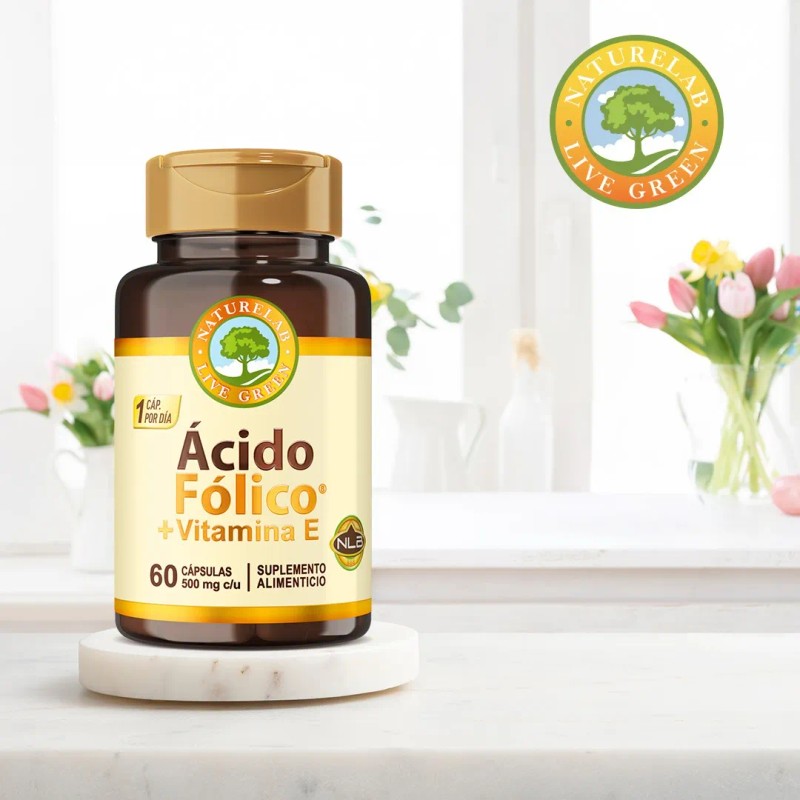 Ácido Fólico Vitamina Cápsulas Naturelab Sabor