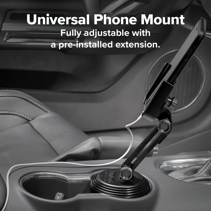 WeatherTech CupFone with Extension – Adjustable, Universal Cup Holder Cell