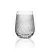 Rolf Glass Cyclone Stemless Wine Tumbler | 17 Ounce Set