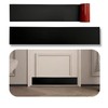 BAJIAOREN 2 Pack Silicone Rubber Door Kick Plate 6x36 Inches