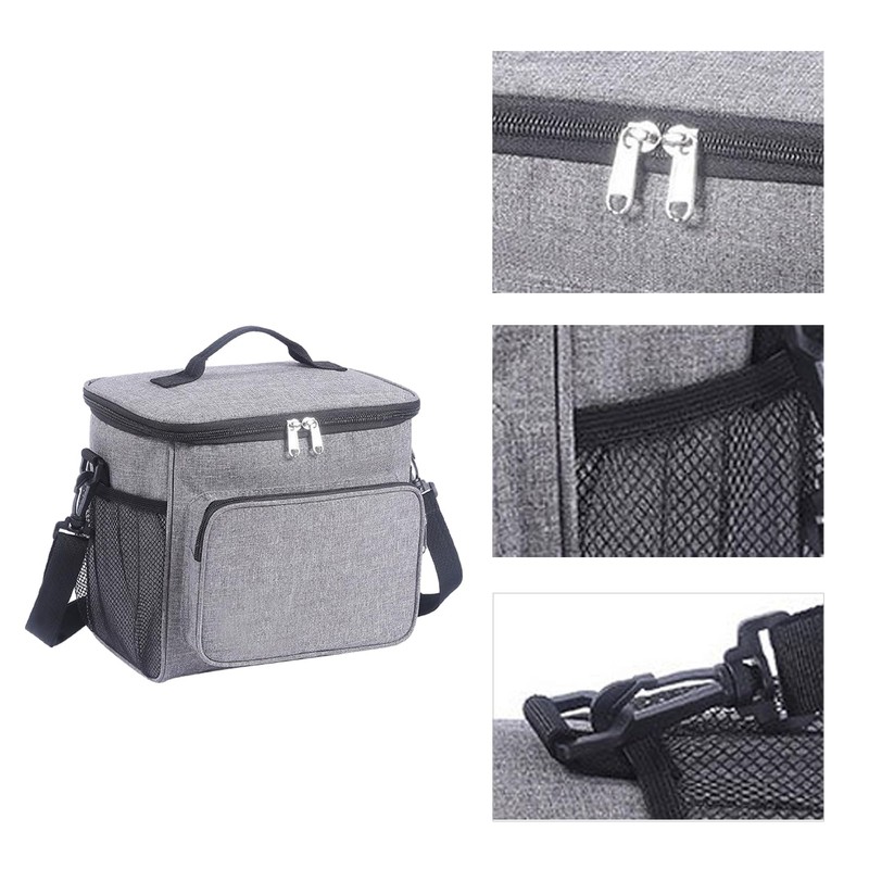 1 Piece Aluminum Foil Insulated Bag, Leakproof Lunch Box Bag,