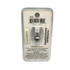 C&D Visionary New Vintage Grateful Dead Logo Rock Shop Music 14G Belly Ring 316L Stainless NEW