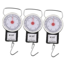 Zerodeko 3 Piezas Báscula Portátil de Viaje con Gancho Manual de Equipaje para Pesar Maletas y Artículos Herramienta para Uso Exteriores y Actividades de Pesca