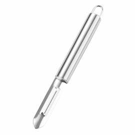 Potato Peeler Stainless Steel Vegetable Silver Julienne 7.5 Inches Straight Peeler Slicer for Kitchen Food Cutter