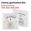 91C16 전류계 아날로그 10A 20A 30A 50A 패널 기계식 유형