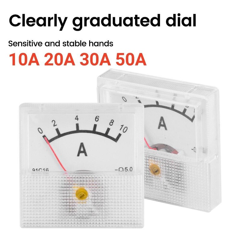 91C16 전류계 아날로그 10A 20A 30A 50A 패널 기계식 유형