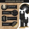 MaxEarn Oscillating Multitool Saw Blades, Titanium Extra Long Multitool Blades,