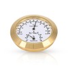 Violin Thermometer Hygrometer, Round Digital Guitar Humidity Temperature Meter for
