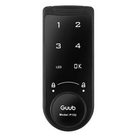 Guub P152VZ-CM03 Locker Cabinet Electronic Lock, Private Password Administrator Number, Black