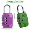 Lock with Combination Code, 6 Packs 3 Digit Anti-Rust Weatherproof