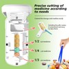 Pill Cutter - 1/2,1/3 &1/4 Pill Splitter with Storage Bag