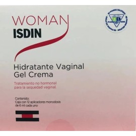 ISDIN Woman Gel Crema Vaginal 12 Aplicadores | Tratamiento Hidratante para Zona Íntima | Uso Seguro