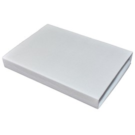 Gerald Wittmann Fitted Sheet Jersey Boxspring, 100% Cotton, Double Bed, Grey, 180x200-200x200 cm