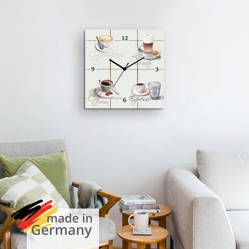 ARTLAND T9RA Wall Clock without Ticking Noises Aluminium Radio-Controlled Clock